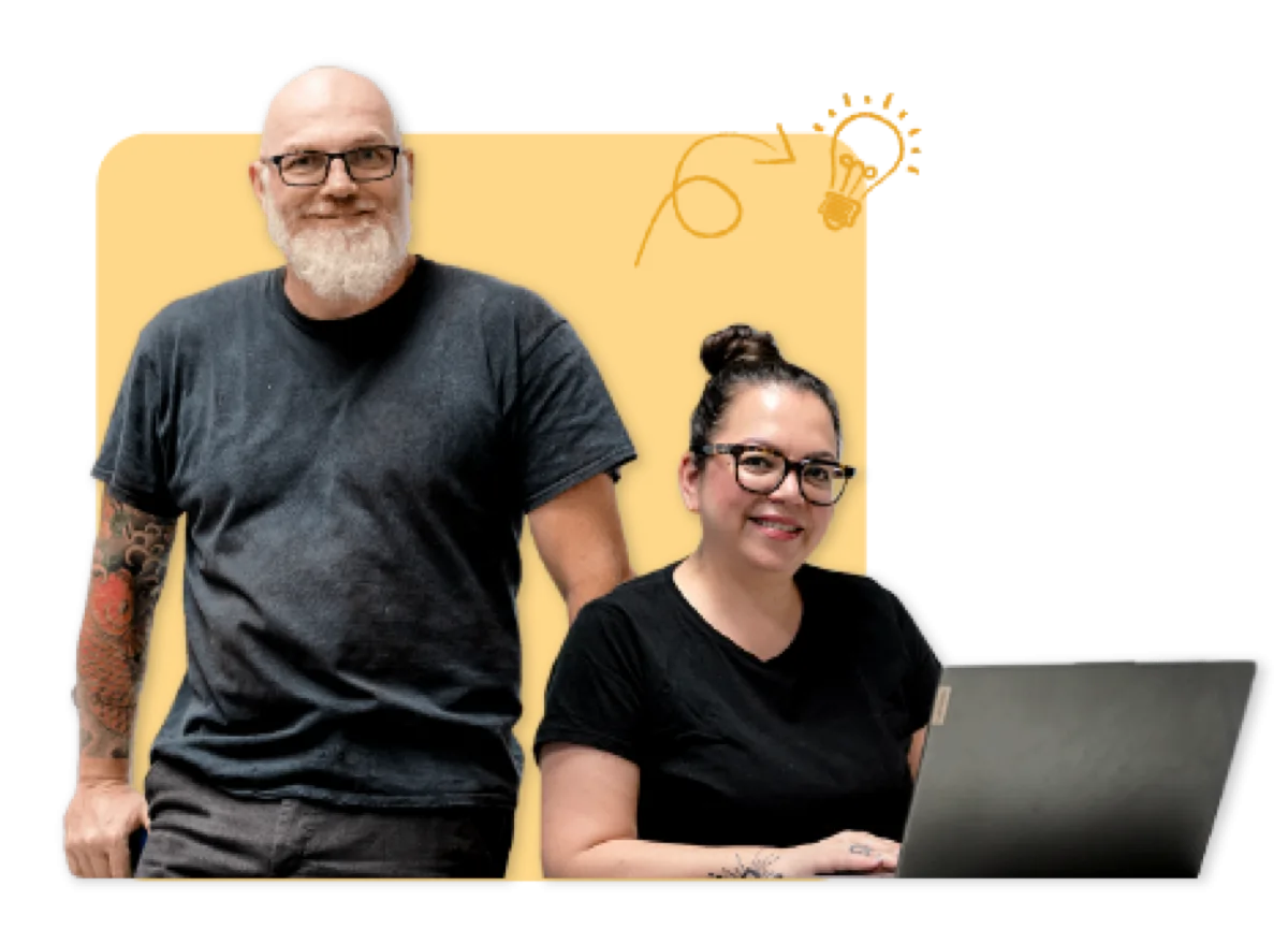 Gaby en Simon, de oprichters van De Werkhalte